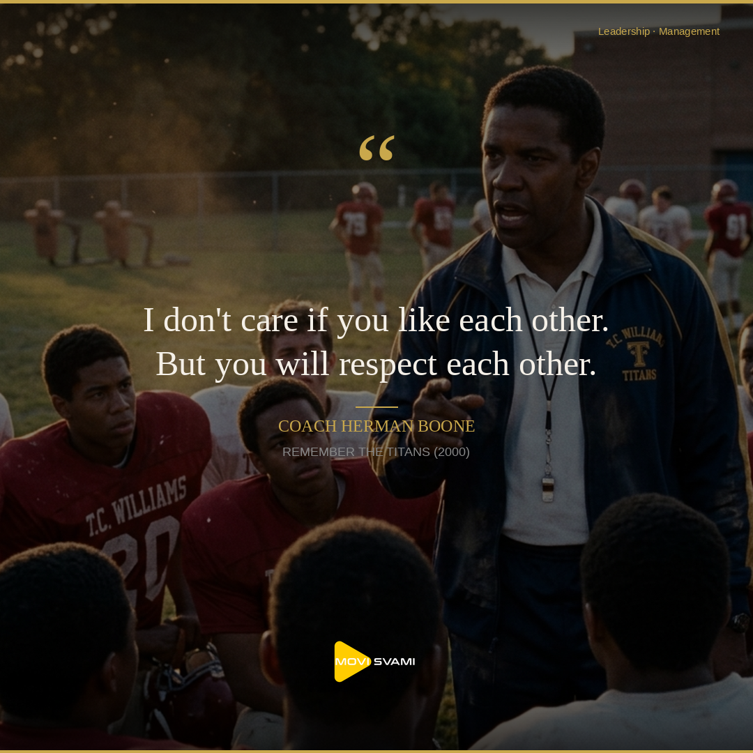 How Coach Boone Built a Team Through Forced Chemistry How Coach Boone Built a Team Through Forced Chemistry