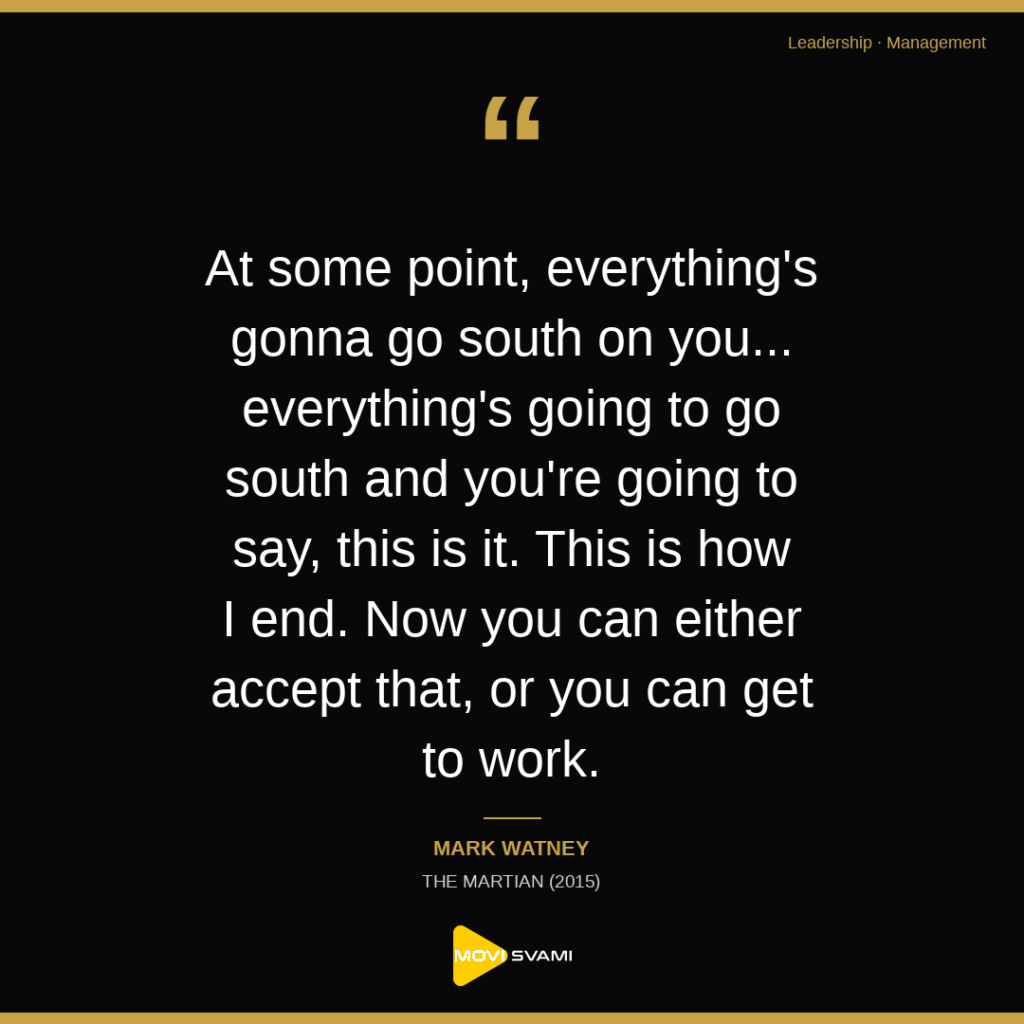 When Everything Goes South: How Mark Watney's Ingenuity Redefines Leadership Under Pressure 2026 06 25 day3 card